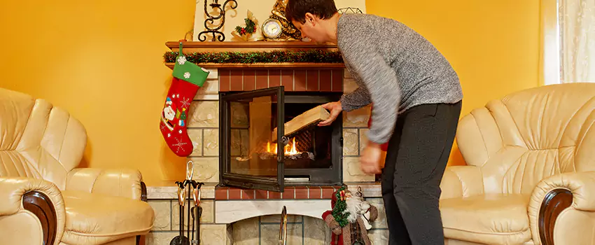 Rusted Metal Fireplace Restoration in East St. Louis, Illinois